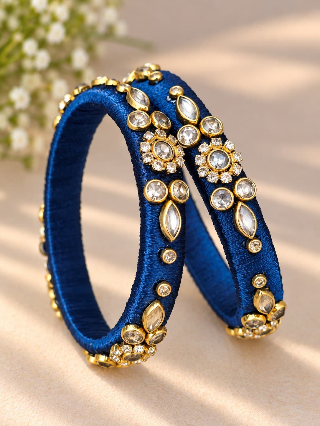 Ivory Openwork handcrafted bangles by AD Collections