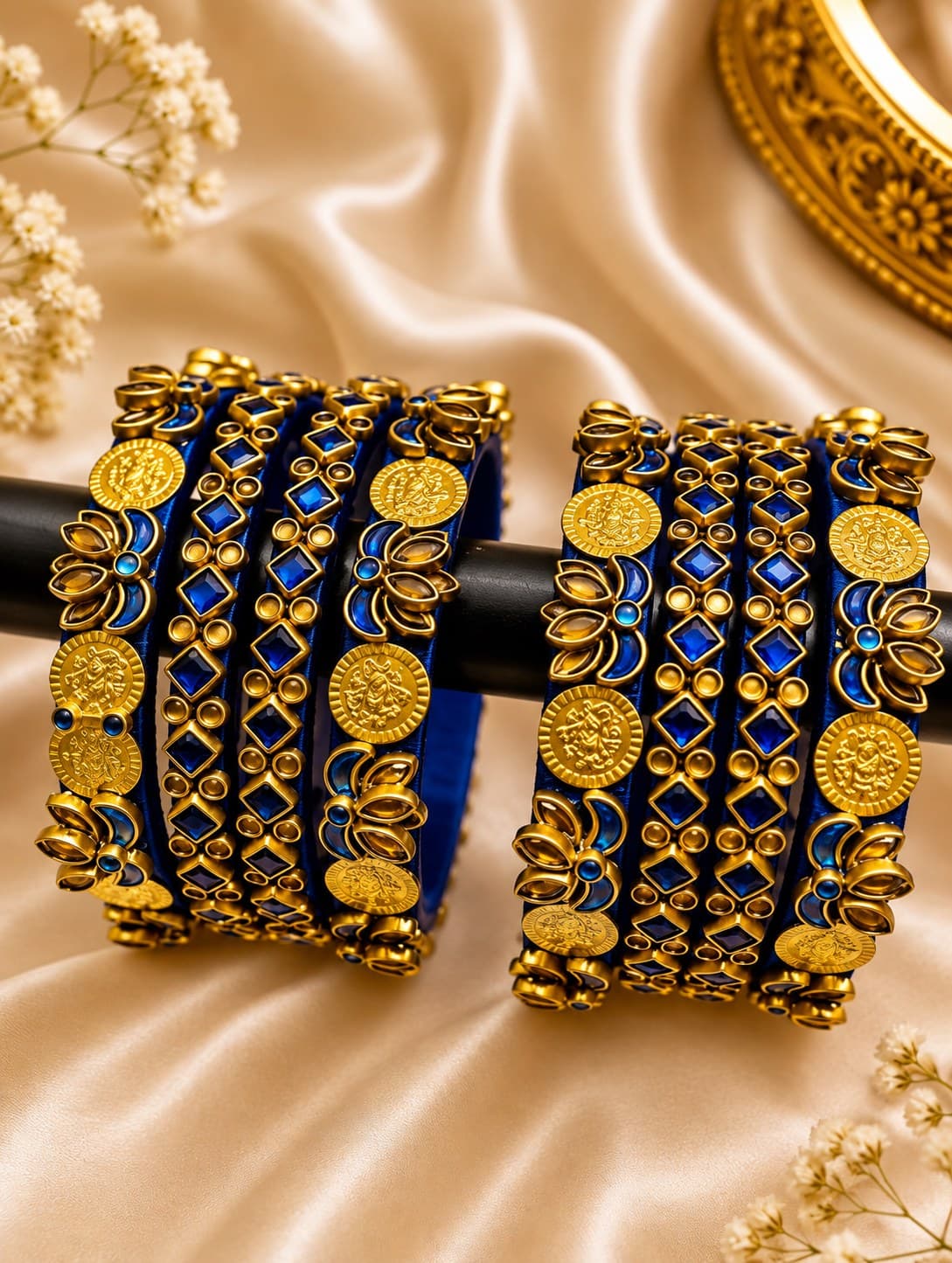Warm Gold handcrafted bangles by AD Collections